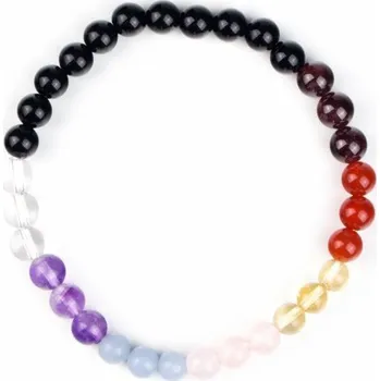 Náramek Čakrový - onyx - 6mm
