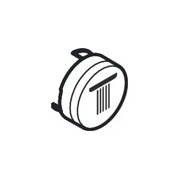 Sprchová hlavice Hansgrohe BÍLÁ Symbol horní sprcha Rain velký