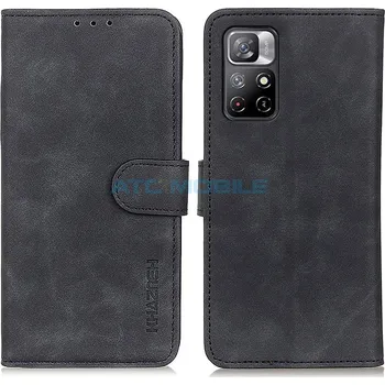 Pouzdro na mobilní telefon Shield4U Retro Texture pro Xiaomi Redmi Note 11 5G černé