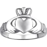 Dámský celostříbrný keltský prsten CLADDAGH obvod 57 mm