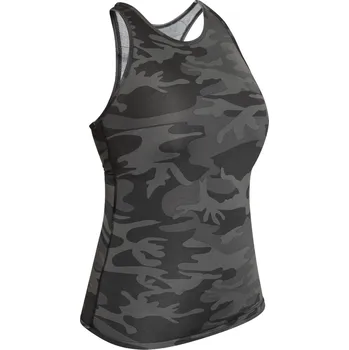 Tílko dámské WORKOUT BLACK CAMO S - Není skladem