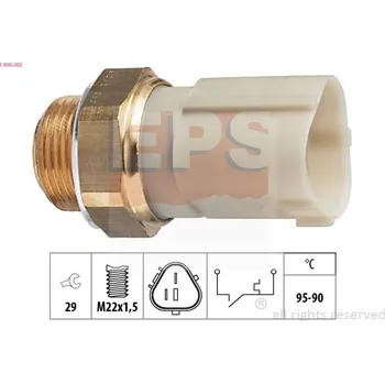 Klimatizace automobilu Teplotní spínač, větrák chladiče EPS 1.850.262