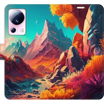 Pouzdro na mobilní telefon Flipové pouzdro iSaprio - Colorful Mountains - Xiaomi 13 Lite