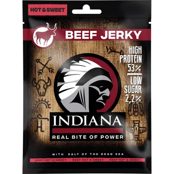 Sušené maso INDIANA Jerky hovězí Hot & Sweet 25g