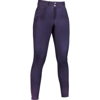 Jezdecké kalhoty HKM Rajtky Lavender Bay HKM, s gripem, dámské, dark lilac 38