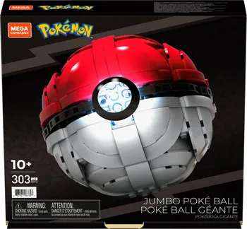 Stavebnice ostatní Mattel Mega Construx Pokémon HBF53 Jumbo Poké Ball 303 dílků