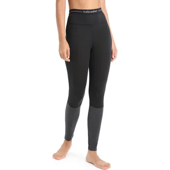 Dámské termo spodky Dámské merino kalhoty ICEBREAKER Wmns 125 ZoneKnit Leggings, Black/Jet Heather velikost: M