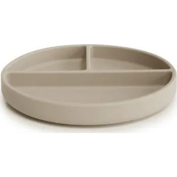 Nuuroo Mingo Silikonový dělený talíř - Cobblestone