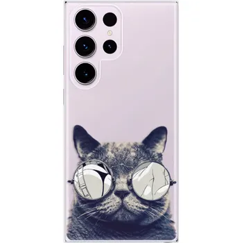 Telefonní příslušenství Odolné silikonové pouzdro iSaprio - Crazy Cat 01 - Samsung Galaxy S23 Ultra