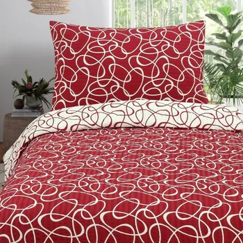 Povlečení Krepové povlečení APEX - Kirsty Bordó