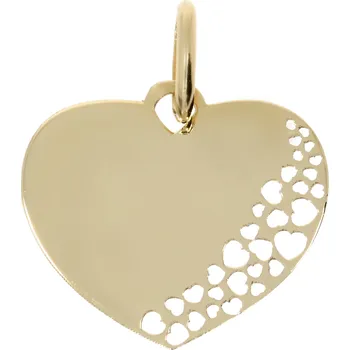 Přívěsek Zlatnictví Helios Zlatý přívěsek srdce se srdíčky