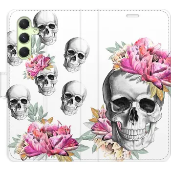 Pouzdro na mobilní telefon Flipové pouzdro iSaprio - Crazy Skull - Samsung Galaxy A54 5G