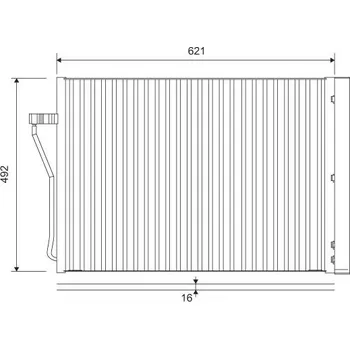 Výparník klimatizace Kondenzátor, klimatizace VALEO 812879