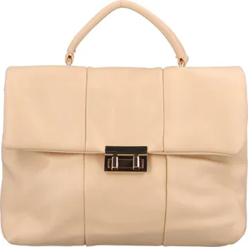 Kabelka Stylová dámská koženková kabelka do ruky Norta, tmavší béžová