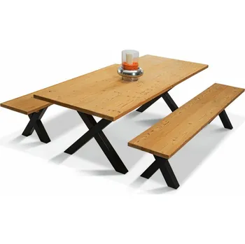 Zahradní sestava Sedací souprava z masivu bez opěradel 160 cm