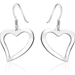 Stříbrné náušnice srdce