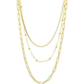 Náhrdelník Zlacený náhrdelník z chirurgické oceli ONHR0019F