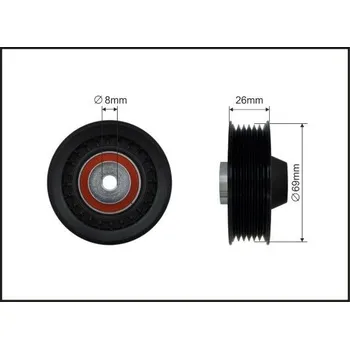 Vratná/vodicí kladka, klínový žebrový řemen CAFFARO 500360