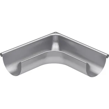 okap BRYZA Roh žlabu vnější pozinkovaný Ø 125 mm, Přírodní pozink