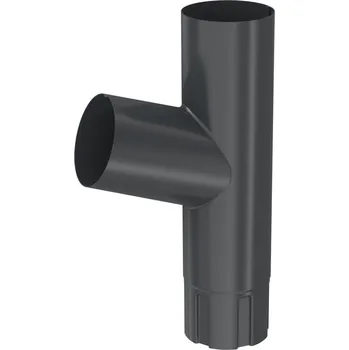 okap BRYZA Odbočka svodu pozinkovaná Ø 100 mm, Antracit RAL 7021