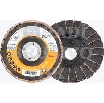 Brusný kotouč Lukas Lamelový kotouč 178x22,23 P 24 SiC V2 POWER ALU talířový 4027497428052