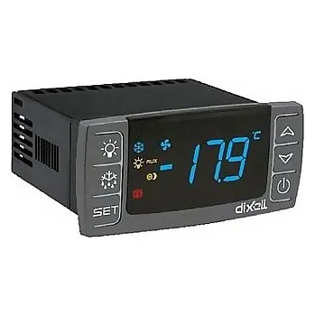 Relé Regulátor chlazení Dixell XR60CX 4R0C1 s napájením 110V, 20A relé a modrým displejem