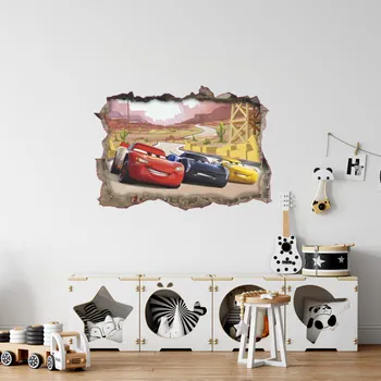 Samolepící dekorace Samolepka na zeď "Auta 3" 70x50 cm
