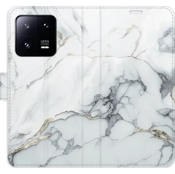 Pouzdro na mobilní telefon Flipové pouzdro iSaprio - SilverMarble 15 - Xiaomi 13 Pro