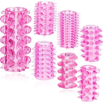 Návlek na penis LOLO sada 7mi stimulačních prstenců