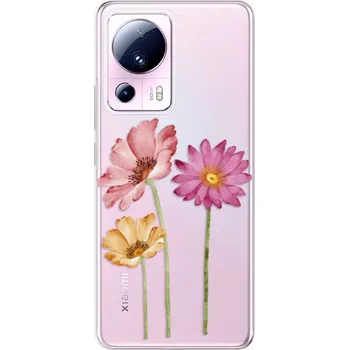 Pouzdro na mobilní telefon Odolné silikonové pouzdro iSaprio - Three Flowers - Xiaomi 13 Lite