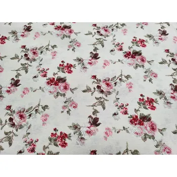 BYTEMA Dekorační látka ČERVENÁ RŮŽE ALISA šíře 140 cm
