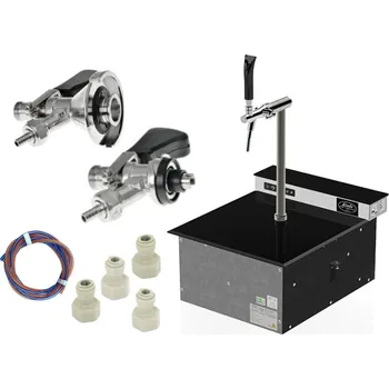 Výčepní pípa LINDR.CZ Sestava Lindr Pygmy Pro Kitchen Green Line naražeč plochý a bajonet