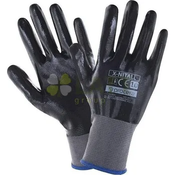 Pracovní oblečení Ochranné rukavice Procera potažené NITRYLEM X-NITALL vel.10 / XL
