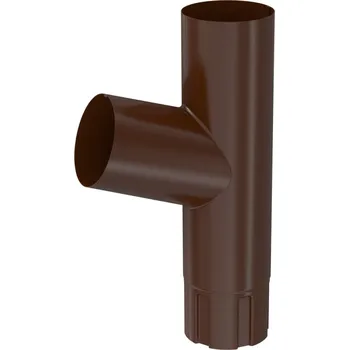 okap BRYZA Odbočka svodu pozinkovaná Ø 100 mm, Hnědá RAL 8017