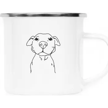 Plecháček - nerezový lem s potiskem Plecháček bull