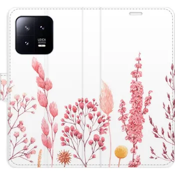 Pouzdro na mobilní telefon Flipové pouzdro iSaprio - Pink Flowers 03 - Xiaomi 13