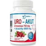 URO-AKUT Manosa 750mg+brusinky 8600mg tbl.20