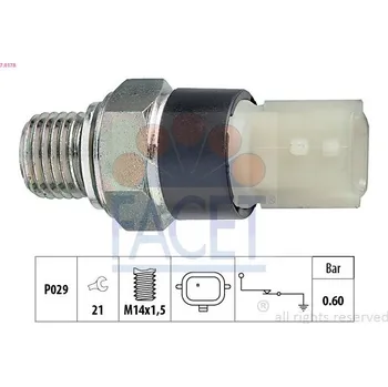 Auto-moto Olejový tlakový spínač FACET 7.0178