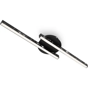 Briloner Stropní světlo Rey, 2 zdroje, černé černá 2 x 6 W LED - Doprava zdarma