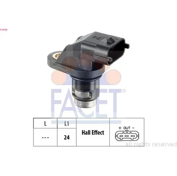 Kliková hřídel Senzor, otáčky motoru FACET 9.0438