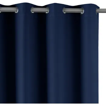 Závěs AmeliaHome Blackout tmavě modrý 140 x 175 cm