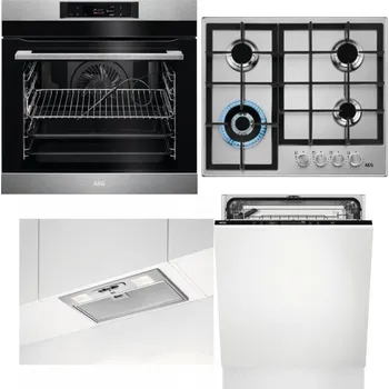 Set domácích spotřebičů AEG BPK742380M + AEG Mastery StepPower HGB64420SM + AEG DGB3523S + AEG FSK73607Z