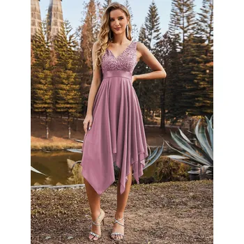 Dámské šaty Ever Pretty krátké orchid šaty 0207 Velikost: 6XL / 52 / 20 / 24