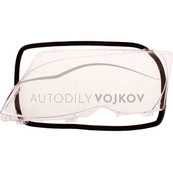 Sklo světlometu Levé rozptylové sklo hlavního reflektoru s těsněním - FACELIFT 0 BMW 3 (E46)