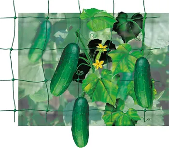 Opora na rostlinu Síť podpěrná pro pěstování popínavé zeleniny oko 15 cm 1,2 x 5 m