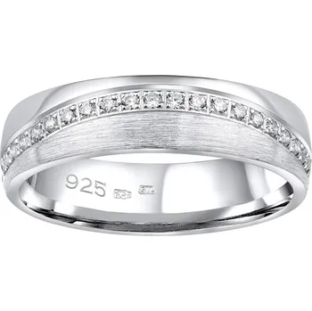 Prsten Snubní stříbrný prsten GLAMIS v provedení se zirkony pro ženy obvod 63 mm