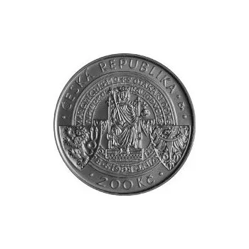 Česká mincovna 750. výročí založení Českých Budějovic 200 Kč 2015 stříbrná mince Proof 13 g