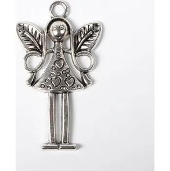 Přívěsek Přívěsek, anděl, stříbrný, 58x34x5mm,1ks