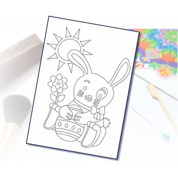 Radost v písku Šablona na pískování velikonoční zajíček A6