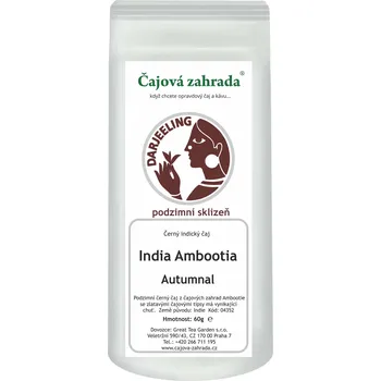 Čaj Čajová zahrada India Darjeeling Ambootia Autumnal - černý čaj Varianta: černý čaj 60g